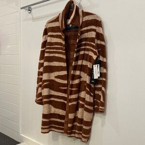 Liverpool Brown and Cream Patterned Cardigan